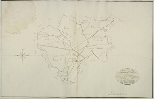 Plan du cadastre napoléonien - Ailly-le-Haut-Clocher (Ailly) : tableau d'assemblage