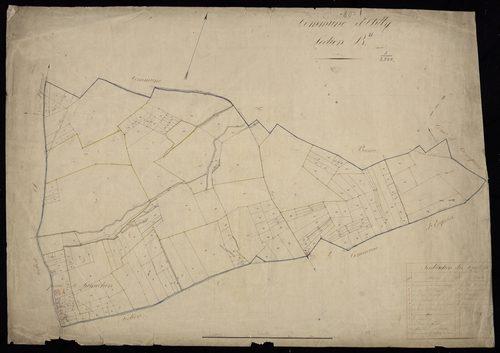 Plan du cadastre napoléonien - Ailly-le-Haut-Clocher (Ailly) : B