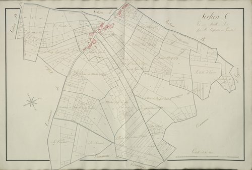 Plan du cadastre napoléonien - Ailly-le-Haut-Clocher (Ailly) : C