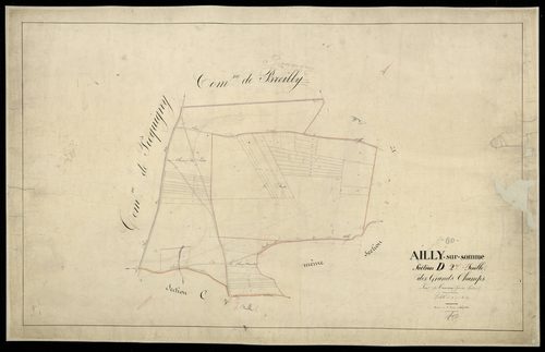 Plan du cadastre napoléonien - Ailly-sur-Somme (Ailly sur Somme) : Grands Champs (Les), D2
