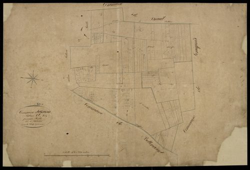 Plan du cadastre napoléonien - Airaines : Dourier, A1