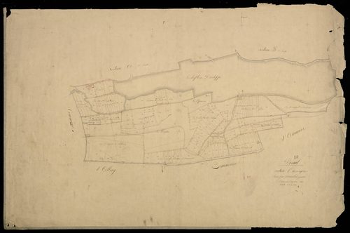 Plan du cadastre napoléonien - Airaines (Dreuil) : Chef-lieu (Le), C