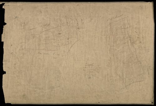 Plan du cadastre napoléonien - Airaines (Dreuil) : Chemin d'Hallencourt (Le), A1