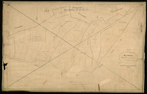 Plan du cadastre napoléonien - Allaines : Nord d'Allaines (Le), A1