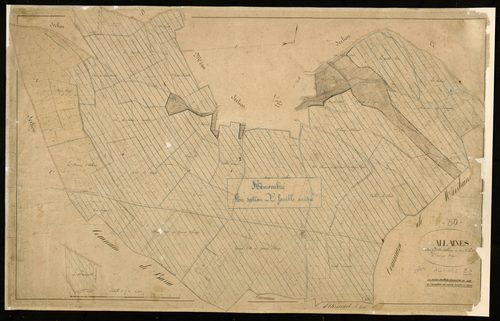 Plan du cadastre napoléonien - Allaines : Allaines, B2