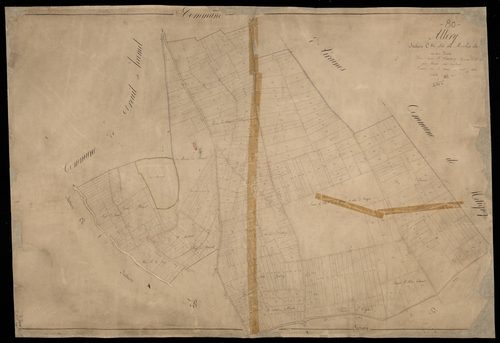 Plan du cadastre napoléonien - Allery : Moulin du Bosquet (Le), C
