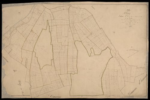 Plan du cadastre napoléonien - Allery : Bois de Cambos et du Proye (les), E