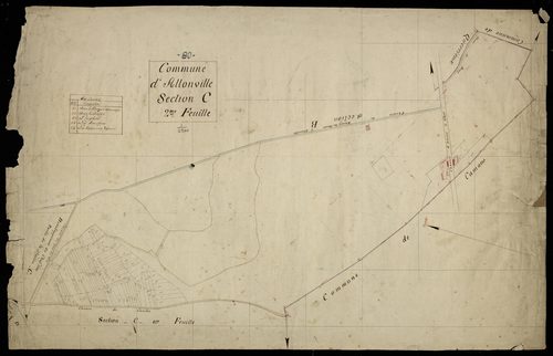 Plan du cadastre napoléonien - Allonville : C2