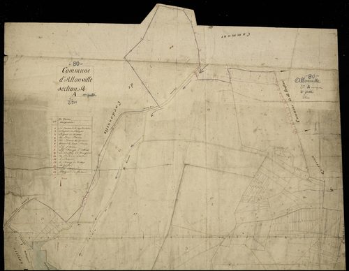 Plan du cadastre napoléonien - Allonville : A