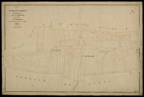 Plan du cadastre napoléonien - Amiens : Boutillerie, L7