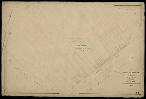 Plan du cadastre napoléonien - Amiens : Montières, O6