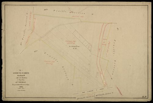 Plan du cadastre napoléonien - Amiens : Montières, O11