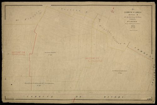 Plan du cadastre napoléonien - Amiens : Faubourg Saint Pierre (Le), A8