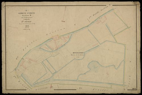 Plan du cadastre napoléonien - Amiens : Renancourt, N4