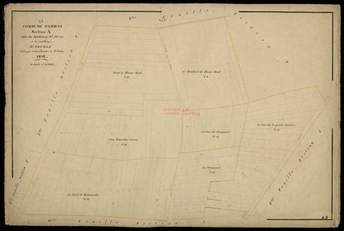 Plan du cadastre napoléonien - Amiens : Faubourg Saint Pierre (Le), A5