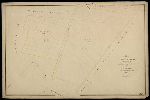 Plan du cadastre napoléonien - Amiens : Faubourg Saint Maurice (Le), F9