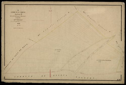 Plan du cadastre napoléonien - Amiens : Faubourg de Beauvais (Le), D13