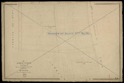 Plan du cadastre napoléonien - Amiens : Faubourg d'Henri-Ville (Le), C14