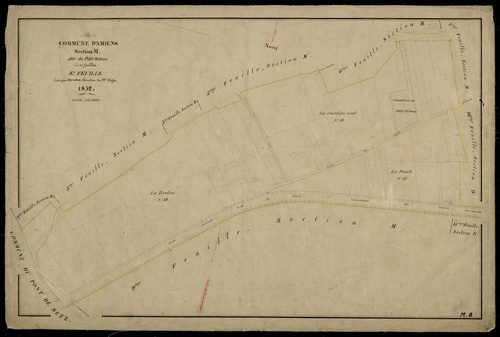 Plan du cadastre napoléonien - Amiens : Petit-Saint-Jean (Le), M8