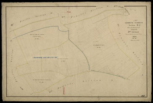 Plan du cadastre napoléonien - Amiens : Renancourt, N9