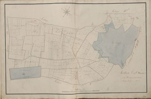 Plan du cadastre napoléonien - Atlas cantonal - Amiens : Madelaine (La) ; Citadelle (La), G