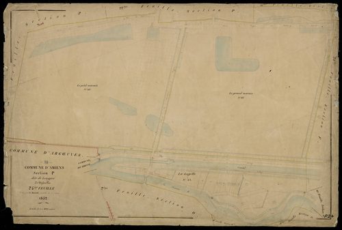 Plan du cadastre napoléonien - Amiens : Longpré, P24