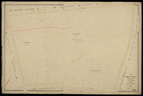 Plan du cadastre napoléonien - Amiens : Longpré, P4