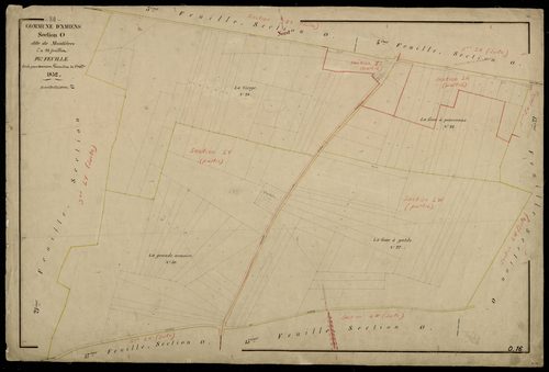 Plan du cadastre napoléonien - Amiens : Montières, O16