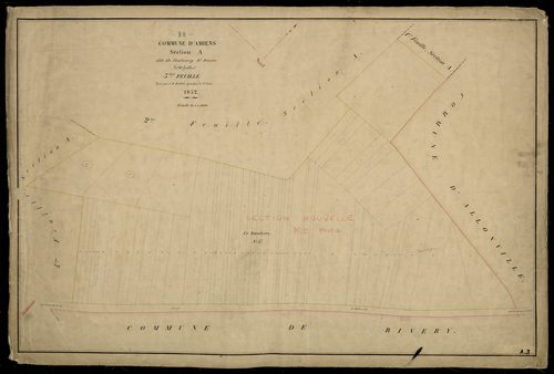 Plan du cadastre napoléonien - Amiens : Faubourg Saint Pierre (Le), A3