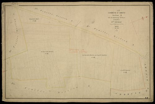 Plan du cadastre napoléonien - Amiens : Faubourg Saint Pierre (Le), A6
