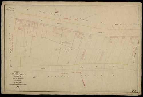 Plan du cadastre napoléonien - Amiens : Montières, O5