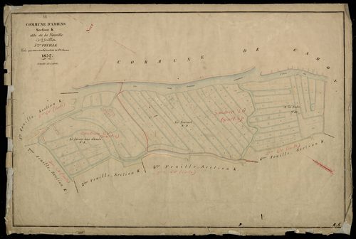 Plan du cadastre napoléonien - Amiens : Neuville (La), K5