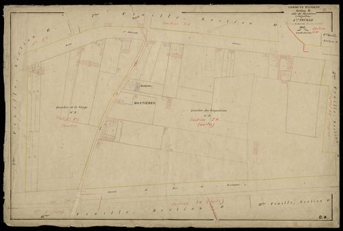 Plan du cadastre napoléonien - Amiens : Montières, O4