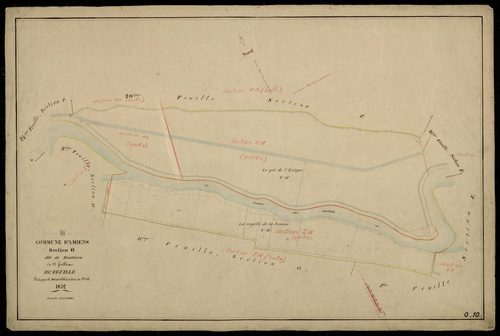 Plan du cadastre napoléonien - Amiens : Montières, O10