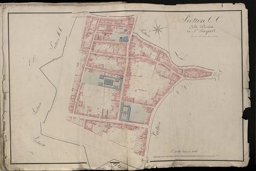 Plan du cadastre napoléonien - Atlas cantonal - Amiens : Saint-Jacques, OO