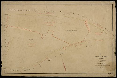 Plan du cadastre napoléonien - Amiens : Montières, O13