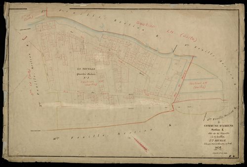 Plan du cadastre napoléonien - Amiens : Neuville (La), K4