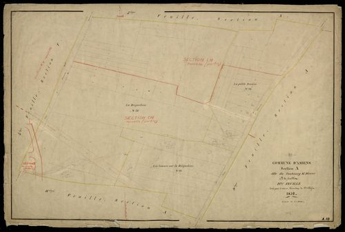 Plan du cadastre napoléonien - Amiens : Faubourg Saint Pierre (Le), A10