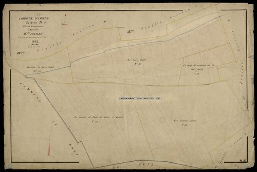 Plan du cadastre napoléonien - Amiens : Renancourt, N10