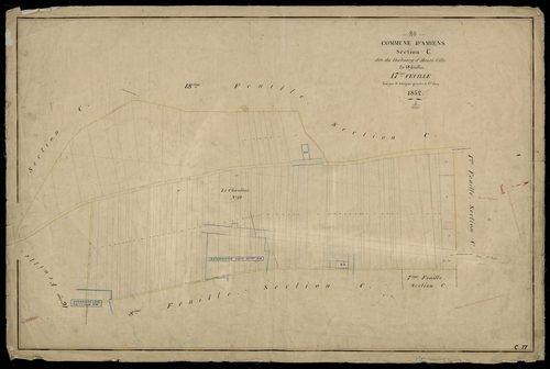 Plan du cadastre napoléonien - Amiens : Faubourg d'Henri-Ville (Le), C17