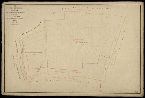 Plan du cadastre napoléonien - Amiens : Faubourg Saint Maurice (Le), F7