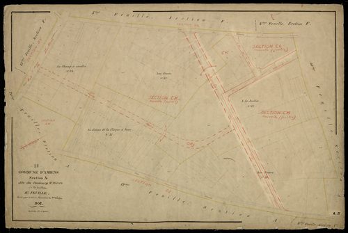 Plan du cadastre napoléonien - Amiens : Faubourg Saint Pierre (Le), A11