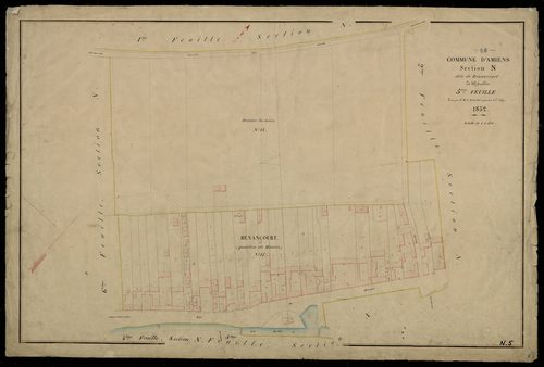 Plan du cadastre napoléonien - Amiens : Renancourt, N5