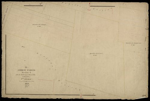 Plan du cadastre napoléonien - Amiens : Faubourg d'Henri-Ville (Le), C7
