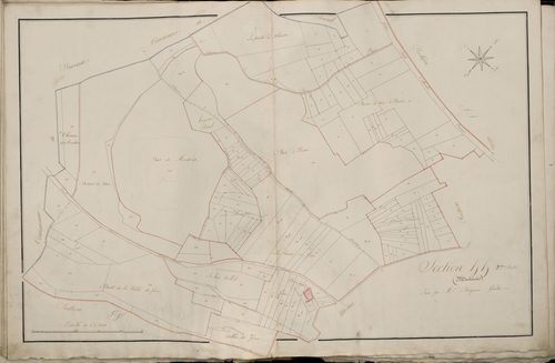 Plan du cadastre napoléonien - Atlas cantonal - Amiens : Montières, HH2