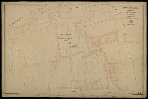 Plan du cadastre napoléonien - Amiens : Montières, O7