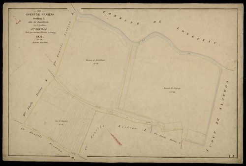 Plan du cadastre napoléonien - Amiens : Boutillerie, L5