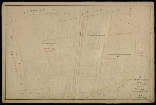 Plan du cadastre napoléonien - Amiens : Faubourg Saint Maurice (Le), F1