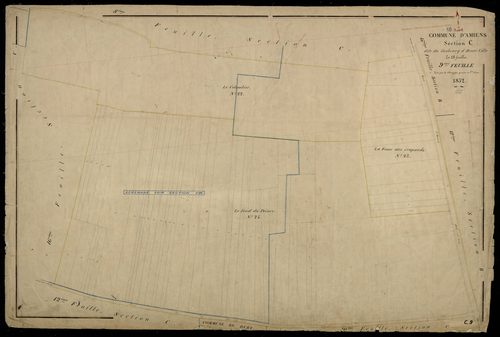 Plan du cadastre napoléonien - Amiens : Faubourg d'Henri-Ville (Le), C9