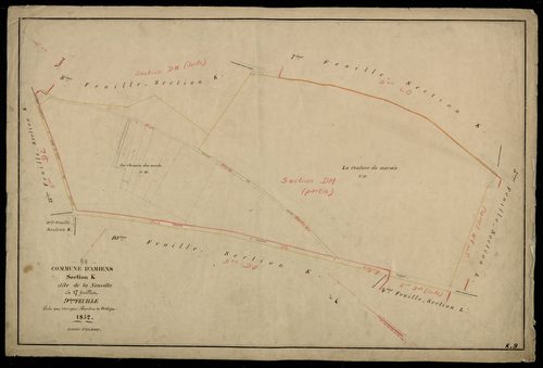 Plan du cadastre napoléonien - Amiens : Neuville (La), K9
